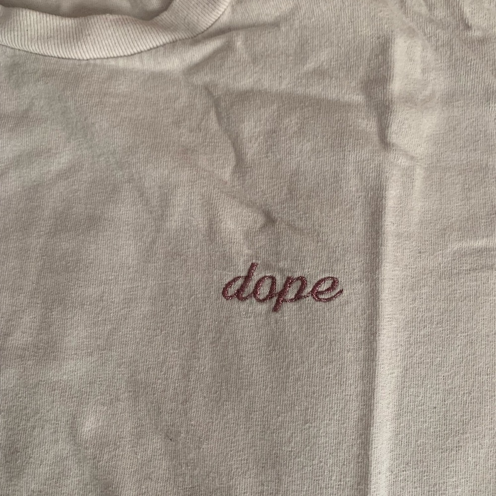 ⭐️ 3 for $20 Brandy Melville DOPE embroidered T-shirt